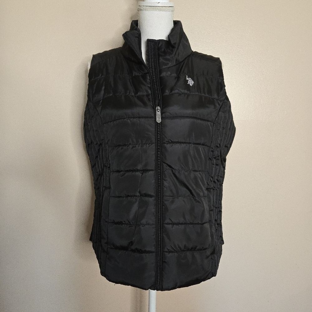 U.S. Polo Assn Black Puffer Vest